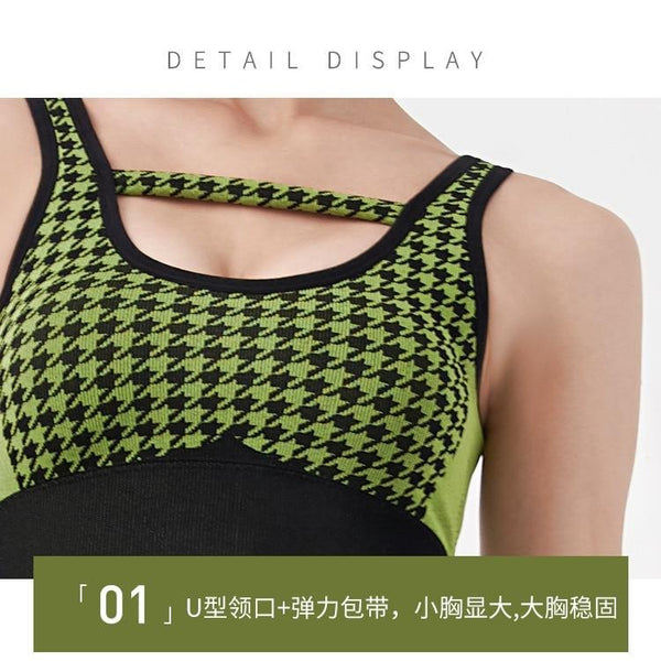 Seamless Yoga Set Workout Push Up Gym Fitness Tracksuit Bra Tank Crop Top Shorts Outwear Running Suit Fasshion Two Piece Set | Vimost Shop.