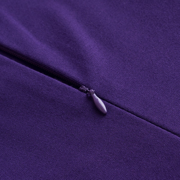 Pure Color with Bow Peplum Dresses Formal Business Bodycon Autumn Women Dress | Vimost Shop.