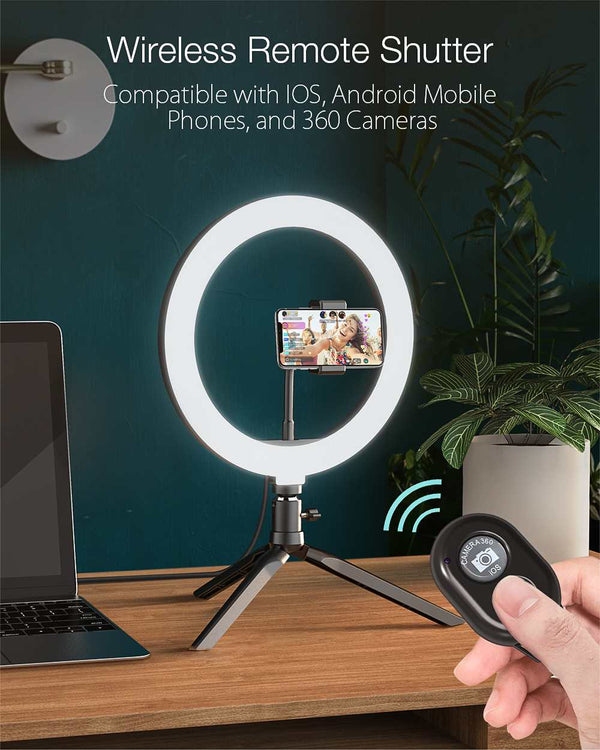 Photo Studio Fill Light Flash LED Phone Holder Selfie Stick bluetooth Remote Live Stream Removable Tripod Stand | Vimost Shop.