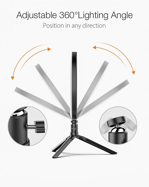 Photo Studio Fill Light Flash LED Phone Holder Selfie Stick bluetooth Remote Live Stream Removable Tripod Stand | Vimost Shop.