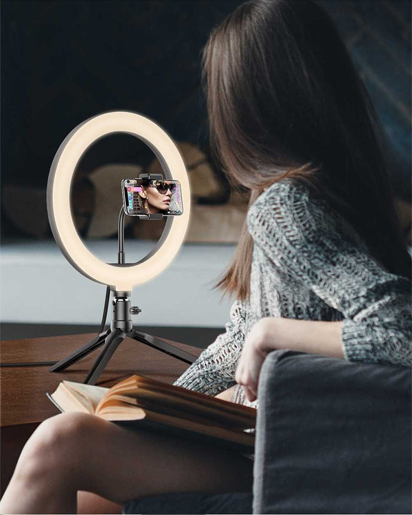 Photo Studio Fill Light Flash LED Phone Holder Selfie Stick bluetooth Remote Live Stream Removable Tripod Stand | Vimost Shop.