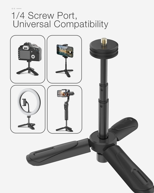 Mini Desktop Multi-angle Tripod Phone Holder Portable Selfie Monopod for Phone Camera LED Light Selfie Sticks | Vimost Shop.