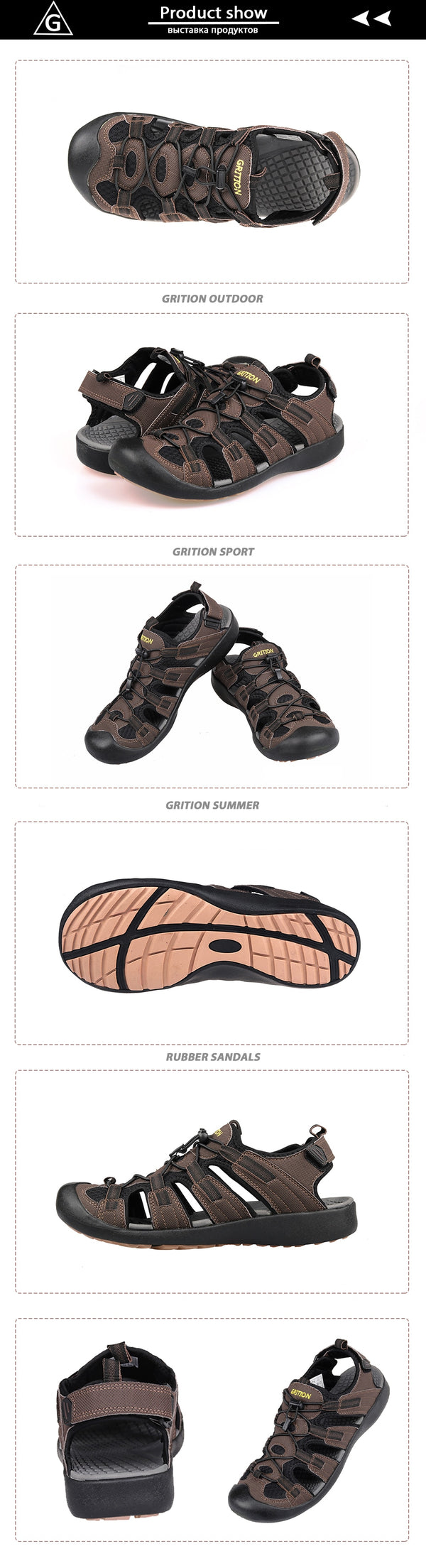 Men Sandals Nubuck Leather Flat Hiking Sport Summer Shoes Water Beach Outdoor Work Fashion Trekking Male Big Size Clog | Vimost Shop.