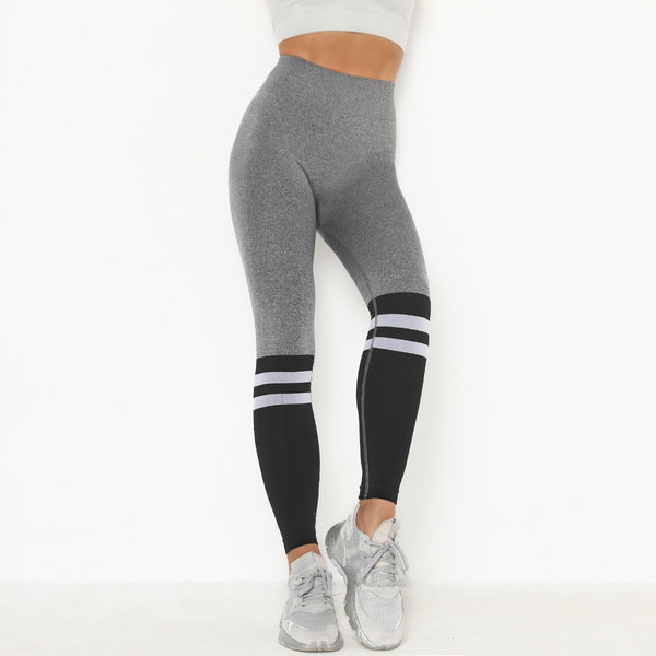 Patchwork Yoga Seamless Fitness Pants Fashion Hips Lifting Workout Jogging Sports Trousers Fashion Gym Leggings Long Pants | Vimost Shop.