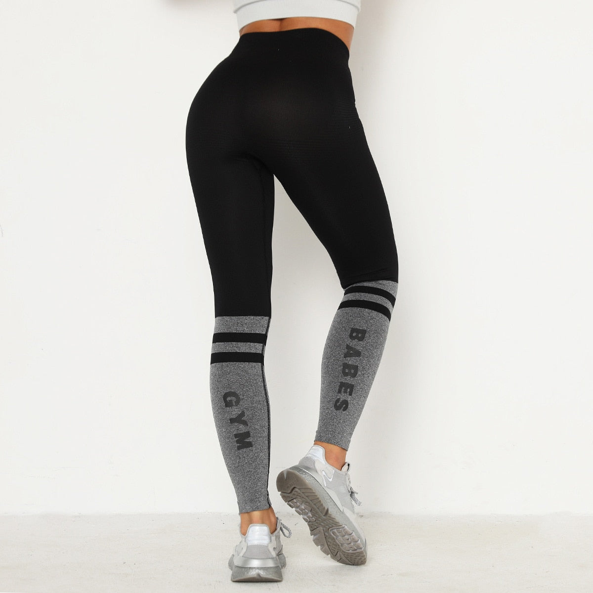 Patchwork Yoga Seamless Fitness Pants Fashion Hips Lifting Workout Jogging Sports Trousers Fashion Gym Leggings Long Pants | Vimost Shop.