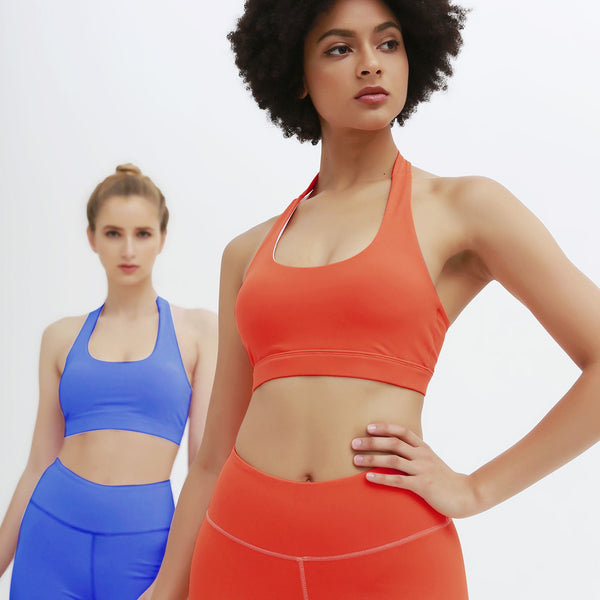 Seamless Yoga Set Women Gym Clothing Halter Tank Crop Top Leggings Tracksuit Push Up Work Out Gym Sportswear Hip Lifting Outfits | Vimost Shop.