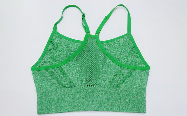 Seamless Yoga Fitness Hollow Out Set Camisole Crop Top High Waist Pants Sportswear Tracksuit Running Sports Gym Workout Clothes | Vimost Shop.