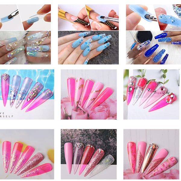 Poly Extension Nail Gel 50ML Acrylic Nail Enhancement Crystal Jelly Lacquer Builder Gel UV Hybrid gel Tip | Vimost Shop.