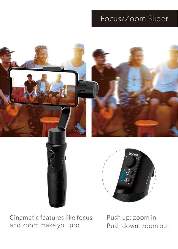 Mobile Plus Smartphone Gimbal Stabilizer for iPhone 11/11 Pro/Pro Max for Galaxy S10/Plus/S9 for Video Blogger | Vimost Shop.
