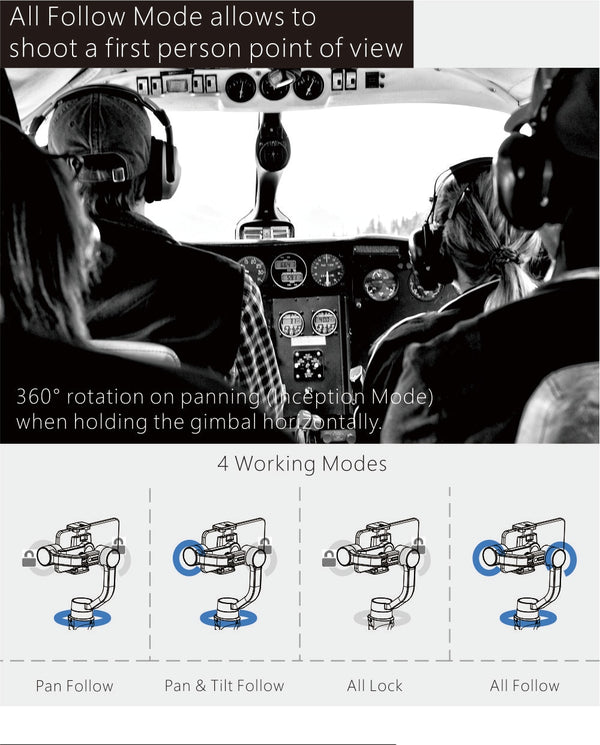 Mobile Plus Smartphone Gimbal Stabilizer for iPhone 11/11 Pro/Pro Max for Galaxy S10/Plus/S9 for Video Blogger | Vimost Shop.