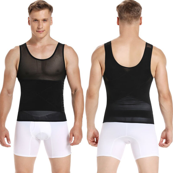 Men Body Shaper Abdomen Reducing Shapewear Waist Trainer Belly Slimming Shapers Abs Slim Vest Male Compression Shirts Corset Top | Vimost Shop.