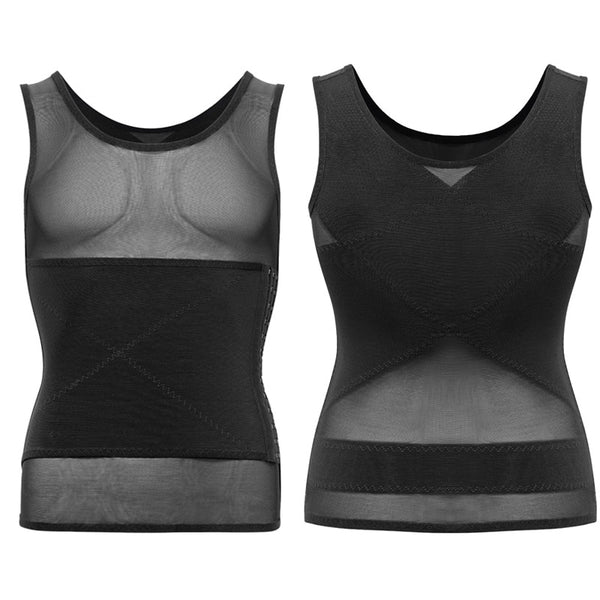 Men Body Shaper Abdomen Reducing Shapewear Waist Trainer Belly Slimming Shapers Abs Slim Vest Male Compression Shirts Corset Top | Vimost Shop.