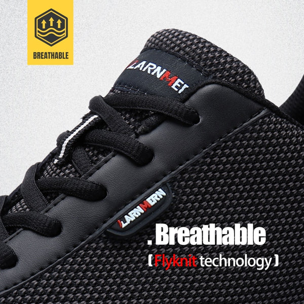 Men Steel Toe Safety Shoes For Men Lightweight Breathable Work Shoes Men's Security Footwear Protective Sneaker | Vimost Shop.