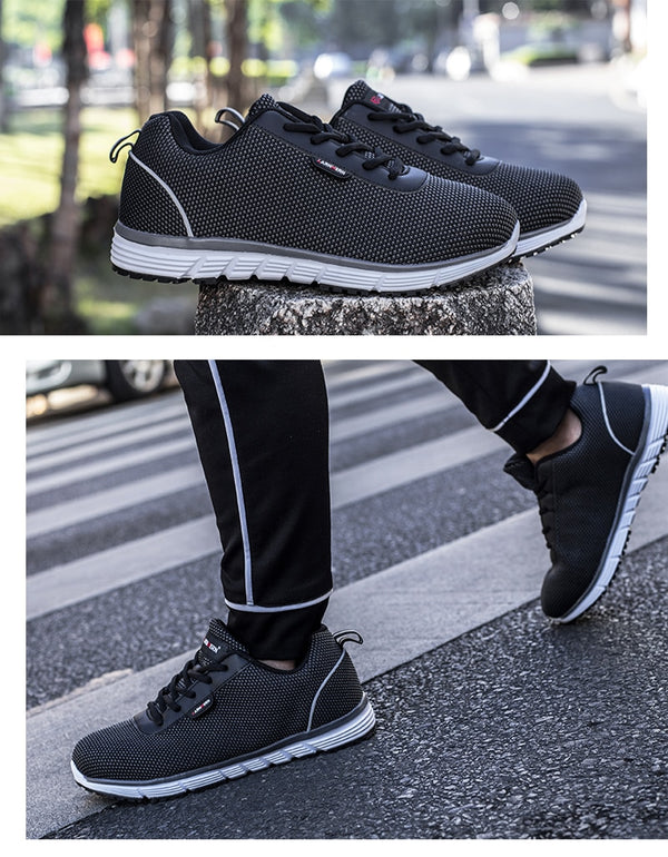 Men Steel Toe Safety Shoes For Men Lightweight Breathable Work Shoes Men's Security Footwear Protective Sneaker | Vimost Shop.