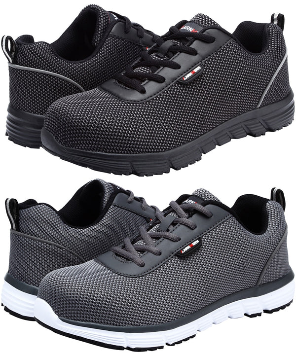 Men Steel Toe Safety Shoes For Men Lightweight Breathable Work Shoes Men's Security Footwear Protective Sneaker | Vimost Shop.