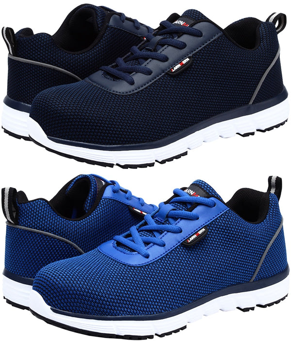 Men Steel Toe Safety Shoes For Men Lightweight Breathable Work Shoes Men's Security Footwear Protective Sneaker | Vimost Shop.