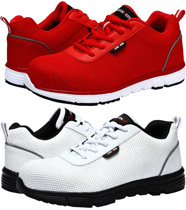 Men Steel Toe Safety Shoes For Men Lightweight Breathable Work Shoes Men's Security Footwear Protective Sneaker | Vimost Shop.