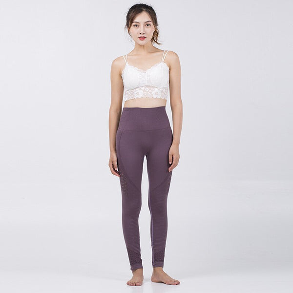 Seamless Shark Yoga Pants Women High Waist Stitching Hollow Sport Pants Female Running Training Fitness Gym Leggings Stretchy | Vimost Shop.