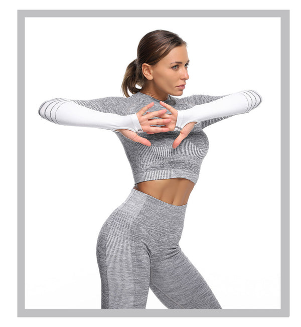Seamless Gym Yoga Set For Women Fitness Bra Short Shirt Top Leggings Shorts Tracksuit Running Workout Sports Suit Hips Lifting | Vimost Shop.