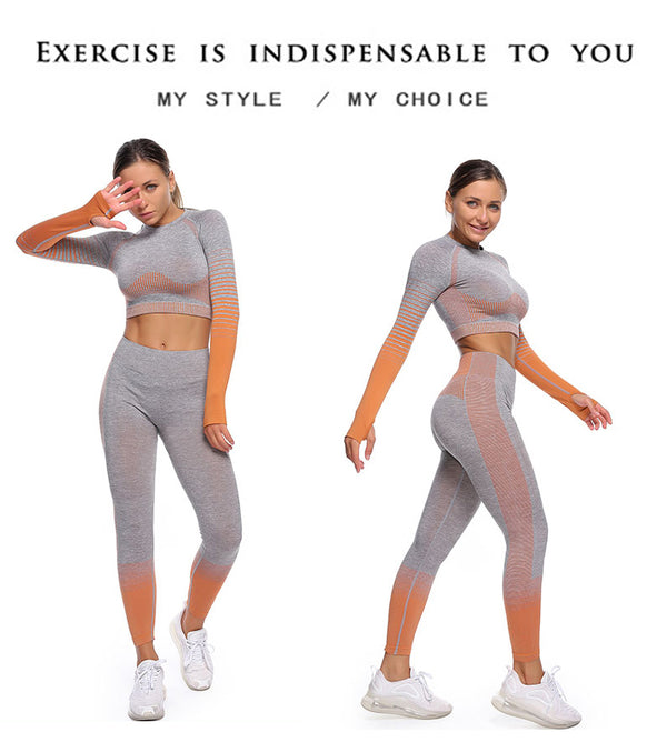 Seamless Gym Yoga Set For Women Fitness Bra Short Shirt Top Leggings Shorts Tracksuit Running Workout Sports Suit Hips Lifting | Vimost Shop.