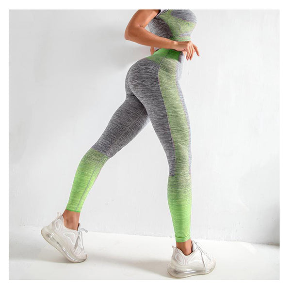 Seamless Gym Yoga Set For Women Fitness Bra Short Shirt Top Leggings Shorts Tracksuit Running Workout Sports Suit Hips Lifting | Vimost Shop.