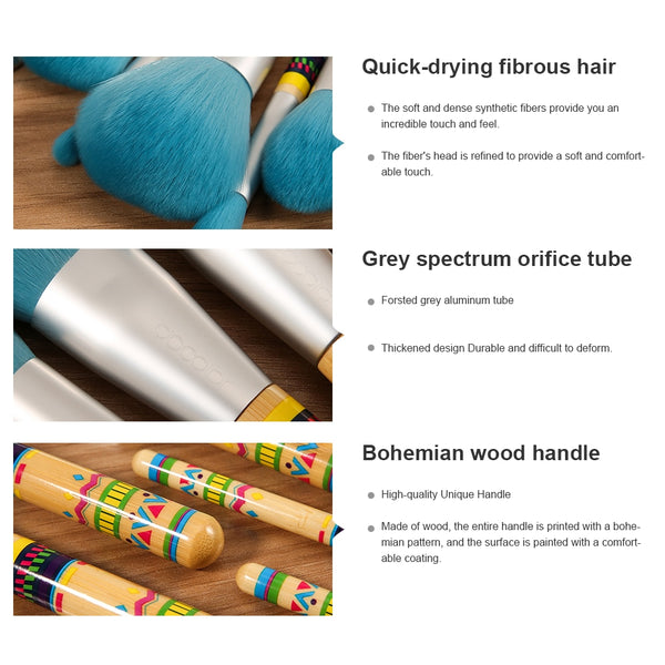 9Pcs Makeup brushes Professional Beauty Make up brush set Synthetic hair Foundation Powder Eye Shadow Blush brushes | Vimost Shop.