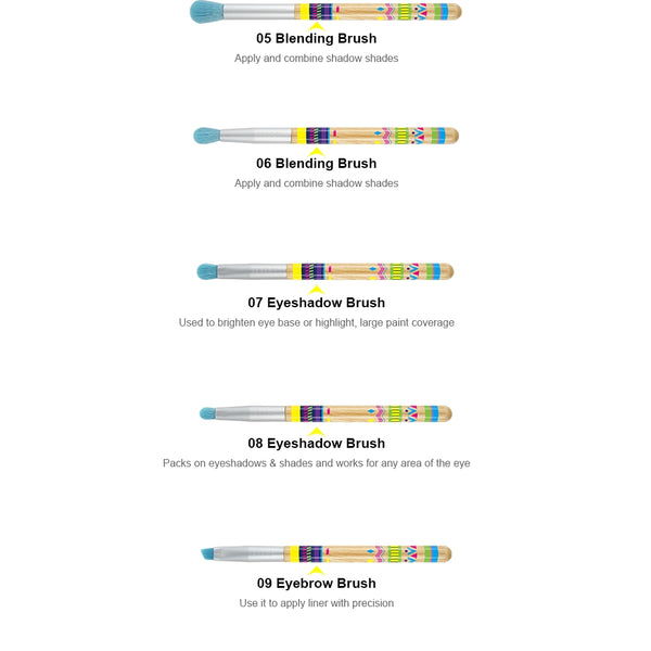 9Pcs Makeup brushes Professional Beauty Make up brush set Synthetic hair Foundation Powder Eye Shadow Blush brushes | Vimost Shop.