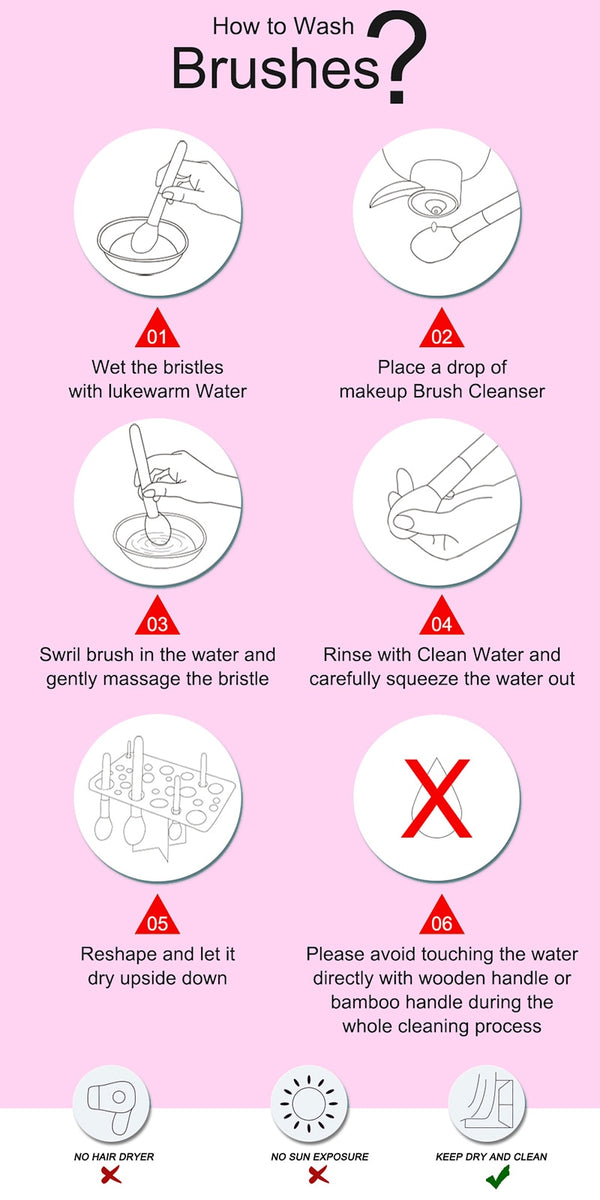 9Pcs Makeup brushes Professional Beauty Make up brush set Synthetic hair Foundation Powder Eye Shadow Blush brushes | Vimost Shop.