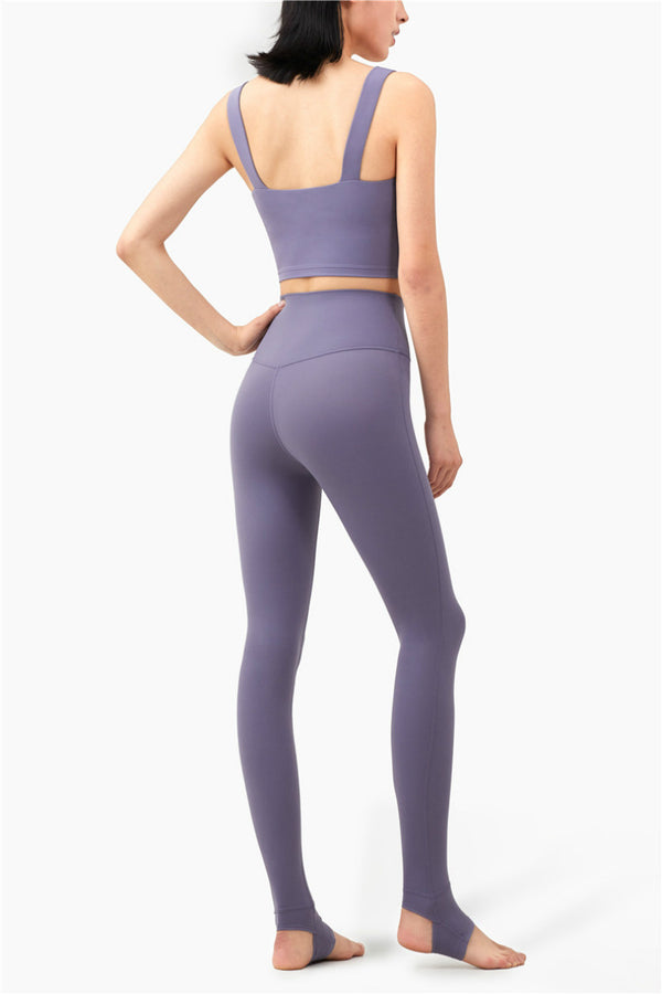 Seamless Yoga Leggings No T Stripe Fashion Squat Proof High Waist Fitness Gym Pant Peach Butt Active Workout Solid Leggings | Vimost Shop.