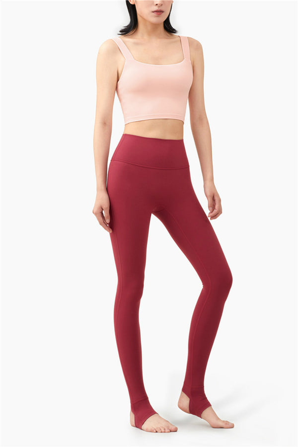 Seamless Yoga Leggings No T Stripe Fashion Squat Proof High Waist Fitness Gym Pant Peach Butt Active Workout Solid Leggings | Vimost Shop.