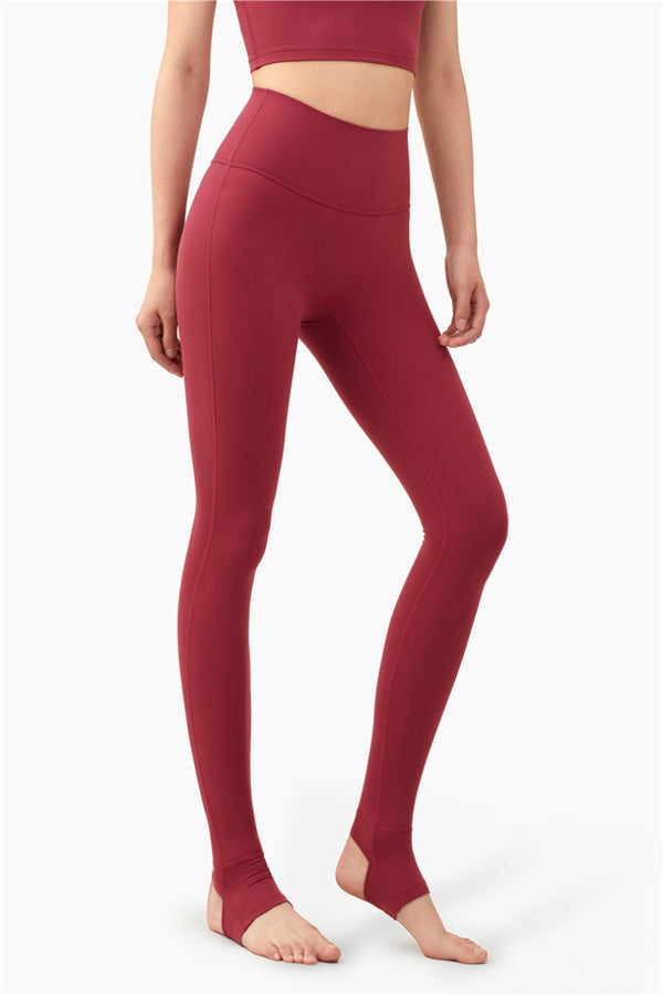 Seamless Yoga Leggings No T Stripe Fashion Squat Proof High Waist Fitness Gym Pant Peach Butt Active Workout Solid Leggings | Vimost Shop.