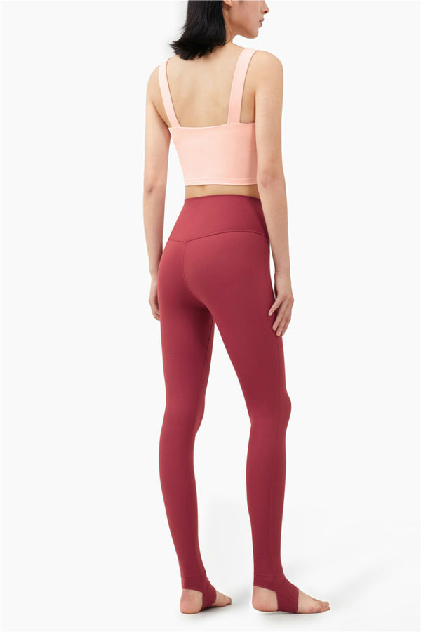 Seamless Yoga Leggings No T Stripe Fashion Squat Proof High Waist Fitness Gym Pant Peach Butt Active Workout Solid Leggings | Vimost Shop.