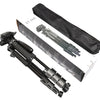 Multi-function Travel Camera Tripod 56"/143cm Adjustable Laser Level Tripod with 3-Way Swivel Pan Head,with Bubble Level | Vimost Shop.