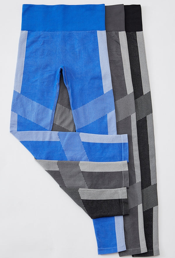 Striped Patchwork Yoga Suit Gym Fitness Two Piece Set Bra Crop Top Leggings Tracksuit Fashion Casual Sports Running Slim Outfits | Vimost Shop.