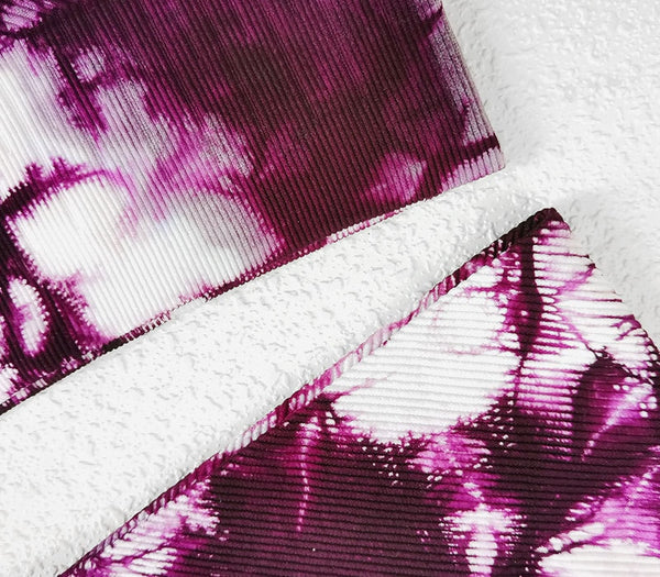 Women Tie Dye Print Yoga Set Women Gym Clothes Sleeveless Crop Top And Leggings Fitness Tracksuit Workout Push Up Sports Suit | Vimost Shop.