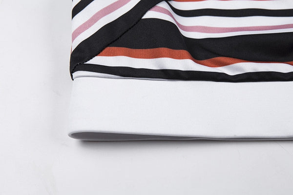 Women Striped Yoga Gym Set Fashion Outdoor Fitness Workout Set Casual Tank Crop Top Leggings Sports  Shaping Two Piece Set | Vimost Shop.