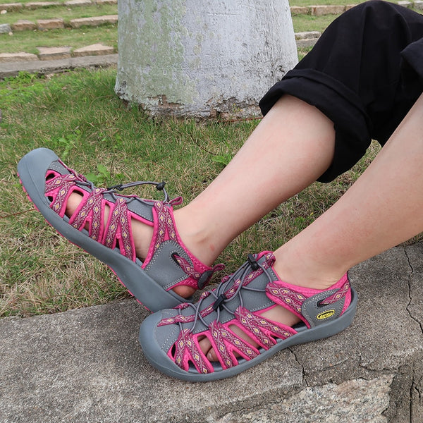 Women Platform Wedges Beach Sandals Trekking Ladys Nubuck Leather Shoes Summer Outdoor Flat Casual Sport Sandals Girls | Vimost Shop.