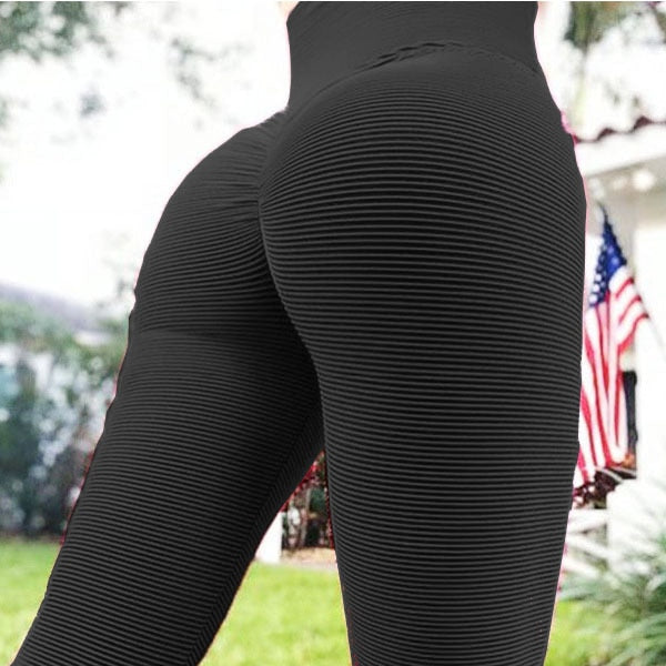 Solid Gym Leggings Yoga Pants Fashion Fitness Running Sports Workout Push Up Training Hips Lifting Pants Casual Slim Trousers | Vimost Shop.