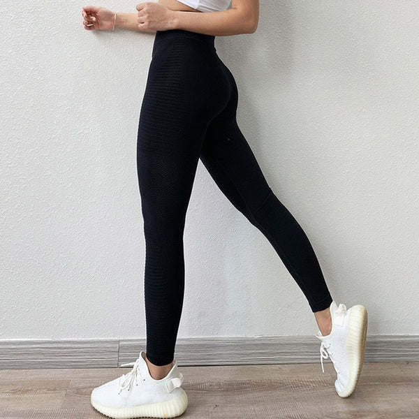 Gym Running Workout Yoga Pants Energy Seamless Sports Fitness Leggings Women High Waist Tight Tummy Control Trousers Hip Lifting | Vimost Shop.