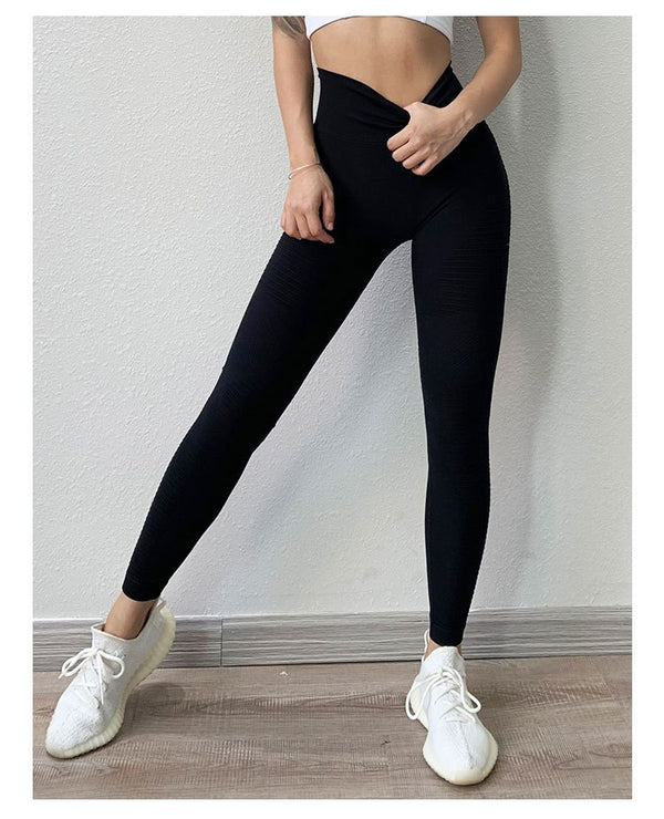 Gym Running Workout Yoga Pants Energy Seamless Sports Fitness Leggings Women High Waist Tight Tummy Control Trousers Hip Lifting | Vimost Shop.