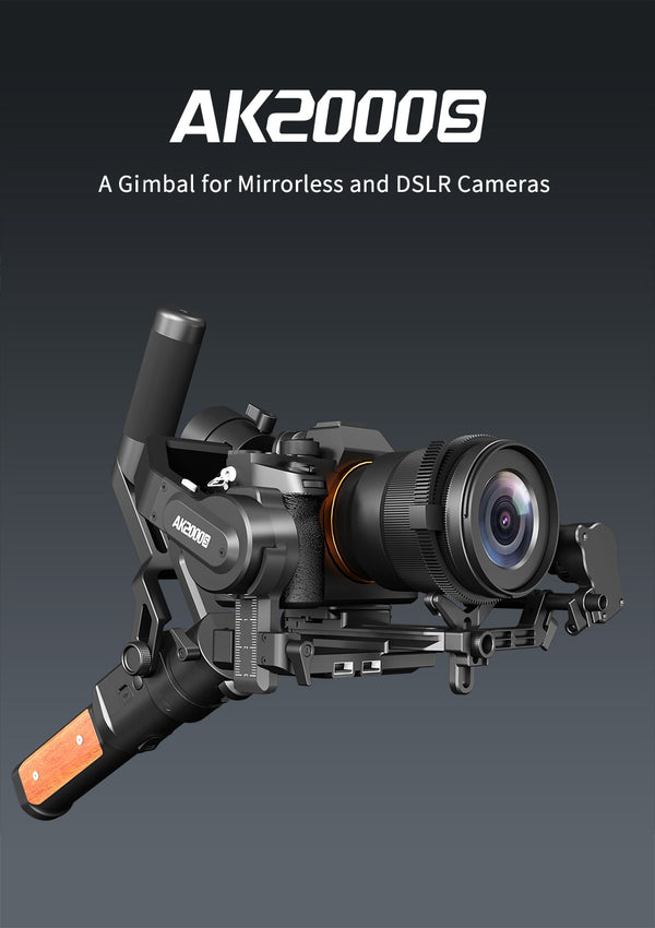 Official AK2000S AK2000C DSLR Professional Camera Stabilizer Handheld Video Gimbal fit for DSLR Mirrorless Camera | Vimost Shop.