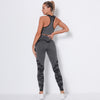 Women Workout Outfit 2 Pieces Yoga Set Seamless Running Leggings with Sports Bra Padded Tops Suit Gym Clothes Fitness Sportswear | Vimost Shop.