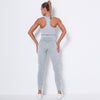 Women Workout Outfit 2 Pieces Yoga Set Seamless Running Leggings with Sports Bra Padded Tops Suit Gym Clothes Fitness Sportswear | Vimost Shop.
