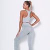 Women Workout Outfit 2 Pieces Yoga Set Seamless Running Leggings with Sports Bra Padded Tops Suit Gym Clothes Fitness Sportswear | Vimost Shop.