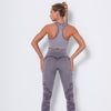 Women Workout Outfit 2 Pieces Yoga Set Seamless Running Leggings with Sports Bra Padded Tops Suit Gym Clothes Fitness Sportswear | Vimost Shop.