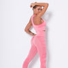 Women Workout Outfit 2 Pieces Yoga Set Seamless Running Leggings with Sports Bra Padded Tops Suit Gym Clothes Fitness Sportswear | Vimost Shop.