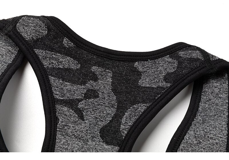 Women Workout Outfit 2 Pieces Yoga Set Seamless Running Leggings with Sports Bra Padded Tops Suit Gym Clothes Fitness Sportswear | Vimost Shop.