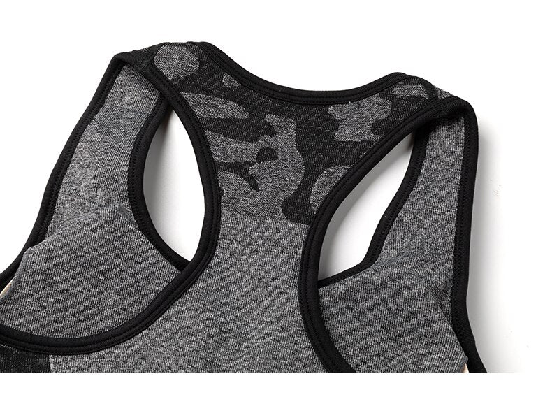 Women Workout Outfit 2 Pieces Yoga Set Seamless Running Leggings with Sports Bra Padded Tops Suit Gym Clothes Fitness Sportswear | Vimost Shop.