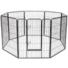 40" 8 Metal Panel Heavy Duty Pet Playpen Dog Fences Black Security Gate Supplies for Pets PS7067 | Vimost Shop.