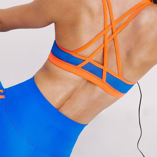 Seamless Striped Yoga Set For Fitness Casual Bra Crop Top High Waist Leggings Two Piece Set Sportswear Workout GYM Tracksuit | Vimost Shop.